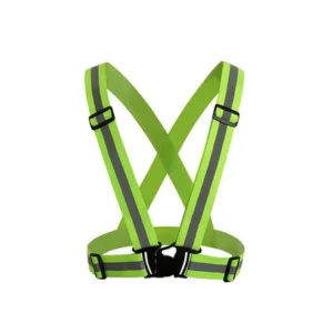 CRONY Electric vehicle safety reflector Reflective Vest High Visibility Cycling Safety Vest Adjustable Elastic Strap Fluorescence Work jacket Scooter