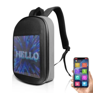 CRONY LED Fashion Display Backpack Novelty Smart Style Laptop Backpack Creative Christmas Gift School Bag B001