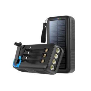 CRONY PS-618 Hand turn type power solar Power bank Solar battery hand crank power generation 40000mAh