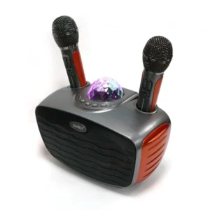 CRONY SD-315 BT Speaker karaoke bluetooth speaker with 2 microphones | Dark gray