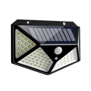 CRONY SH-100LED Solar Powered LED Wall Light Outdoor Backyard Garden Stair Solar Powered 4 Sides Lighting Wall Lamp 100LED Motion