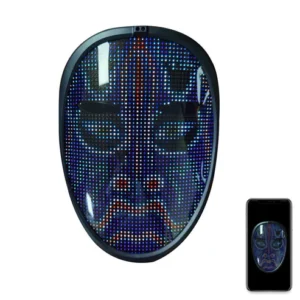 Crony Shining App cosplay Mask With Bluetooth App Party Face Changing Led Display Mask For Party