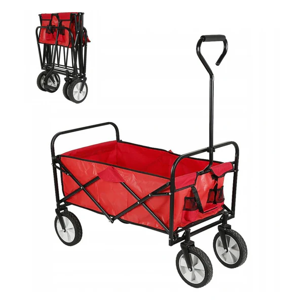 Crony TC3015 Folding shipping Cart Folding Garden Trolley | RED