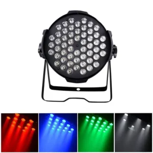 CRONY TP001/2 3W*54EACH RGB Led Par Light With DMX Cable for Use in DJ Disco Party, Stage Lighting