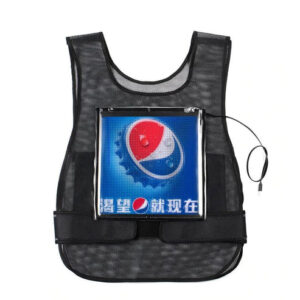 CRONY us-b005 LED display waistcoat Bios led | professional advertising | LED matrix LED screen panel vest | HD advertising board display AD Jacket