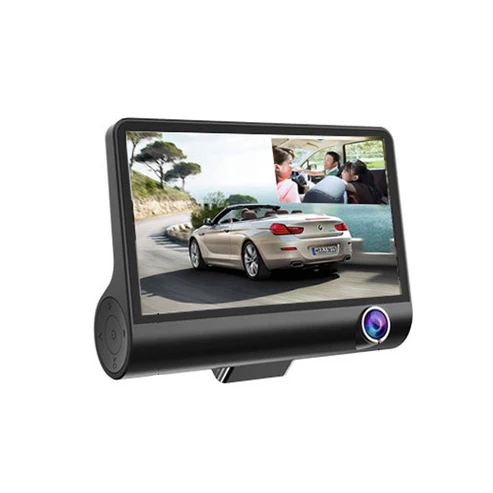 CRONY V504 Three-Camera 19201080 touch dashcam Car DVR 3 Cameras Lens 4 Inch IPS Dash Cam Rearview Camera Video Recorder