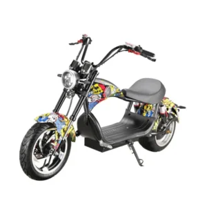 CRONY NEW X1 Harley Electrocar car With BT Speaker Electrocar car Citycoco Fat Tire electric scooter Street dance