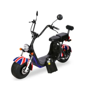 Crony X3 BIG HARLEY+LI-ion battery+BT+double seat UK Word Flag 1500W 2wheel Electric Motorcycle National flag
