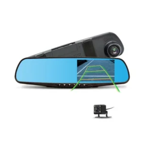 CRPNY D208 Dual-Camera pushbutton dashcam Car Vehicle Blackbox DVR Dash Camera Night Vision Video Driving Recorder