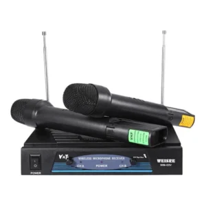 WEISRE WM-03V Dual wireless microphone Professional 210 - 280MHz VHF Wireless Handheld Dual Channel Transmitter Mic Set