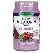 Nature's Truth Melatonin 5mg Vegan Gummies 60 Sleep Support