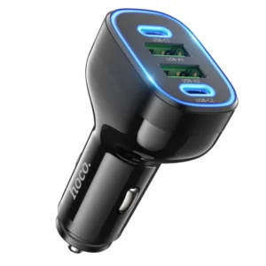 Hoco  NZ11 Guide PD72W Four Ports (2C2A) Car Charger Black Color