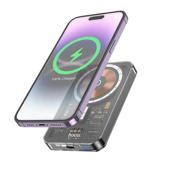 Hoco tech Q14 Transparent PD20W Magnetic Fast Charge Power Bank 5000mAh