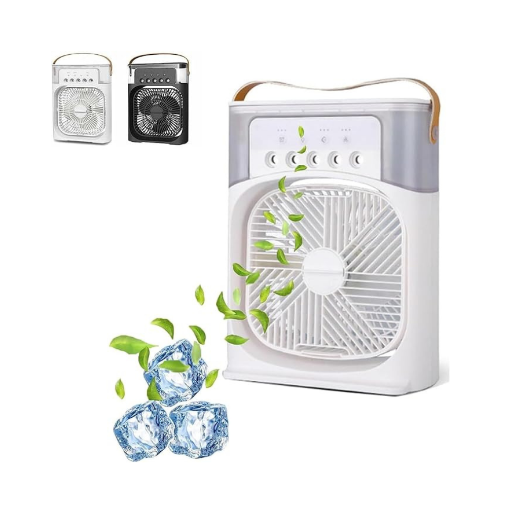 DLC Cooling Fan With Ice Portable Oscillating Mini Frost Fan