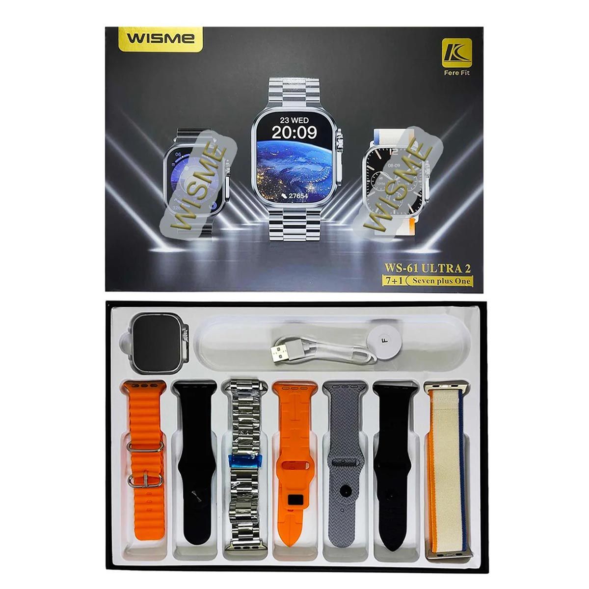 WS-61 Ultra 2 Waterproof Smartwatch with Health Sports Modes