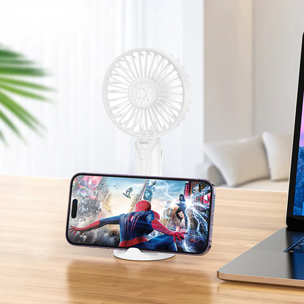 HOCO DF07 Cool Easy Handheld Small Fan White Color