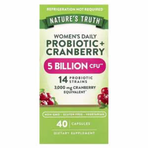 Nature's Truth, Women's Daily Probiotic + Cranberry, 40 Capsules