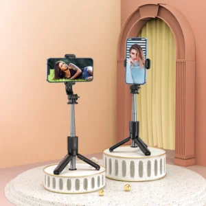 Hoco K17 Figure Mini Live Broadcast Phone Holder Tripod Black Color