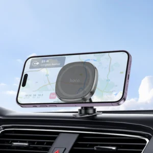 Hoco H35 Cheetah Magnetic Ring Car Phone Holder Dashboard Black Color