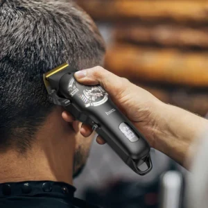 Hoco HP20 Electric Hair Clipper with Digital Display Black & Gold Color