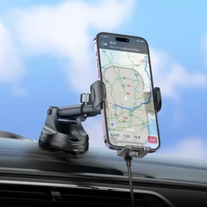 Hoco HW5 Journey Wireless Fast Charging Car Holder Dashboard