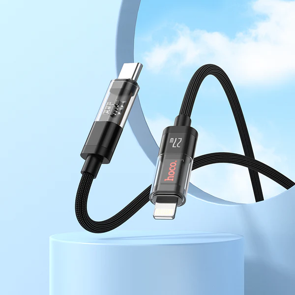 Hoco U116 iP PD Transparent Charging Data Cable