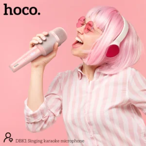 HOCO DBK1 Singing Karaoke Microphone White Color