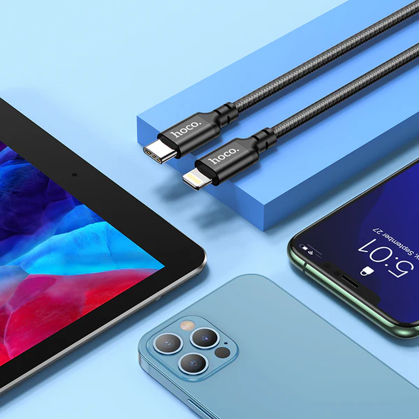 Hoco X14 Super Fast Double Speed PD Charging Data Cable for iP (L=2M)