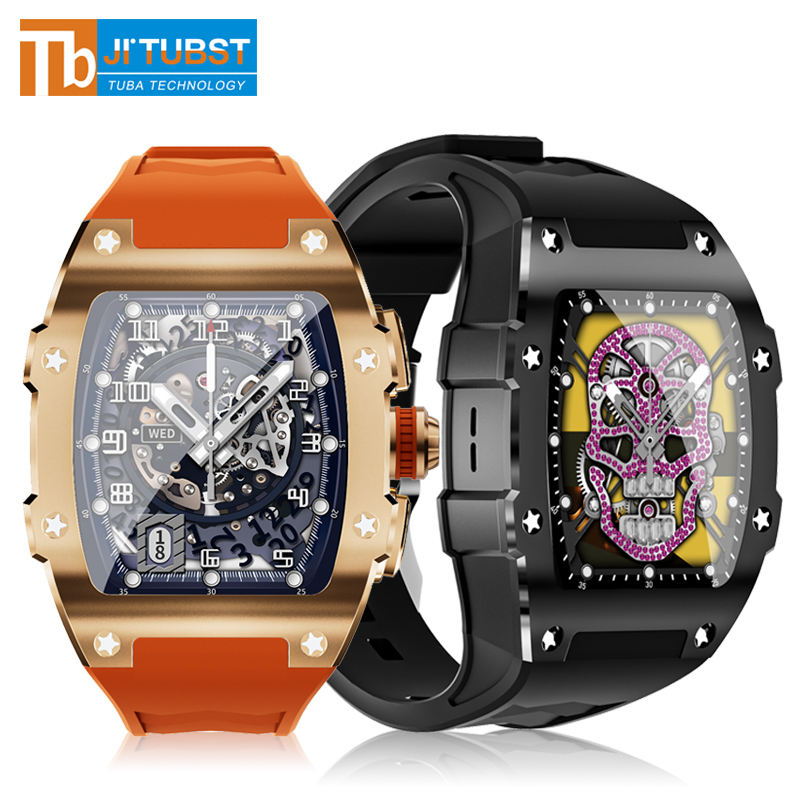 WS51 Smartwatch 1.8" HD Square Display Metal Case Fitness Sports Tracker for Men