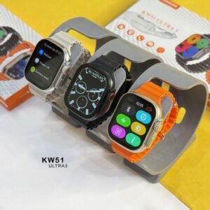 2. KW51 Ultra 3 Advanced Smartwatch with Heart Rate Monitor, Waterproof Design & HD Screen