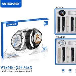 WISME X39 Max Smartwatch – Multi-Function Fitness Tracker with Bluetooth Calling, Sports & Health Monitoring
