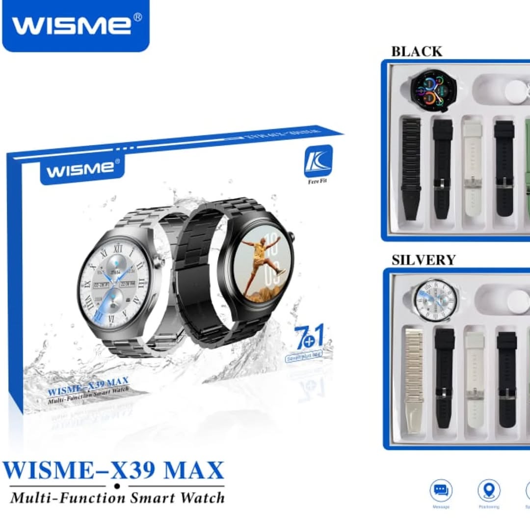 WISME X39 Max Smartwatch Multi-Function Fitness Tracker with Bluetooth Calling Sports Health Monitoring