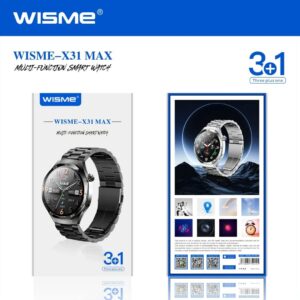 WISME X31 Max Smartwatch – Multi-Function Bluetooth Calling Watch with Sports & Health Tracking