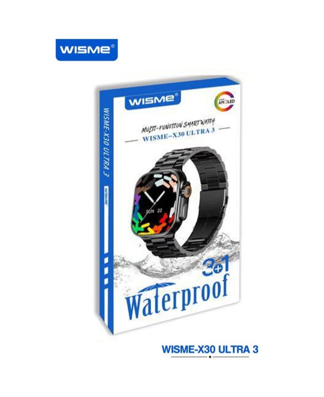 WISME X30 Ultra 3 Smartwatch Premium Multi-Function Watch with Bluetooth Calling Sports Health Monitoring