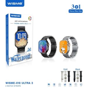WISME X18 Ultra 3 Smartwatch – Premium Bluetooth Calling Watch with Fitness & Health Tracking