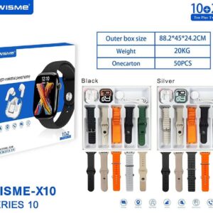 WISME X10 Smartwatch – Multi-Function Bluetooth Calling Watch with Fitness & Health Tracking