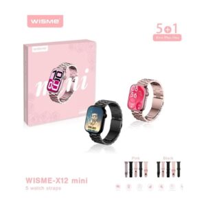 WISME X12 Mini Smartwatch – Compact Bluetooth Calling Fitness Tracker with Sports & Health Features