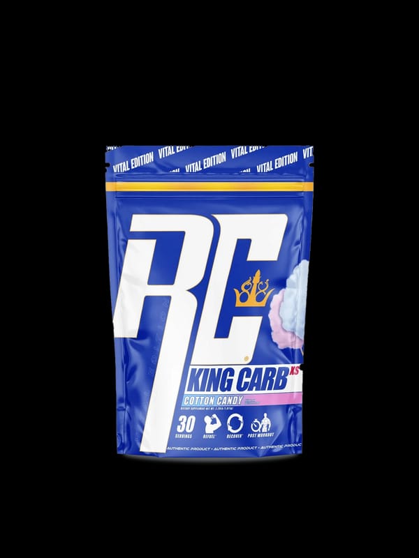 Ronnie Coleman King Carb XS 30 Servings | Cotton Candy Flavor | Post-Workout Recovery Carbohydrate Supplement