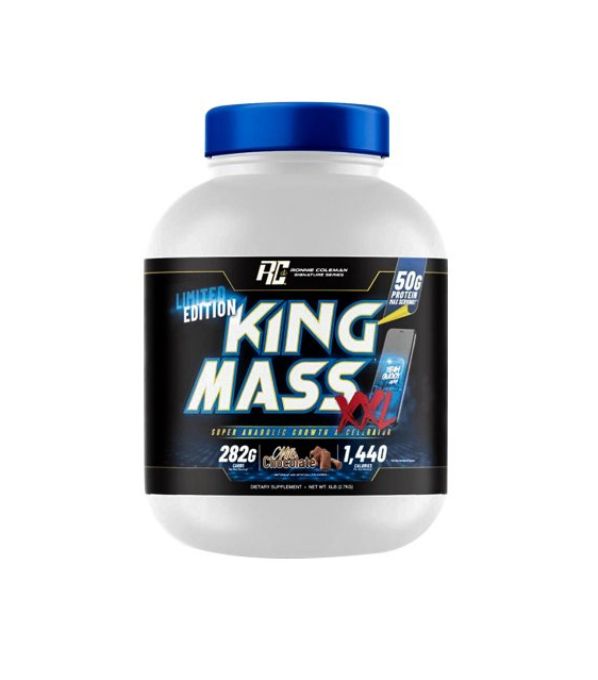 Ronnie Coleman King Mass XXL Gainer 6LB | High-Calorie Muscle Mass Builder | Protein + Carbs Blend