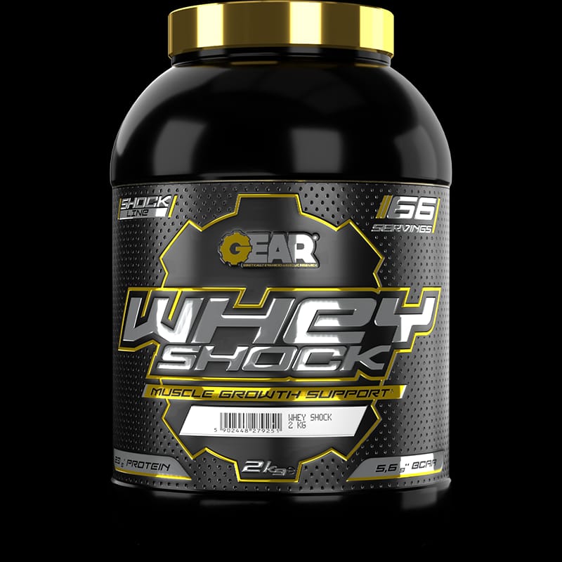 GEAR Whey Shock 2KG Premium Whey Protein for Muscle Growth Recovery