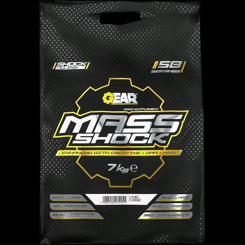 Mass Shock 7KG Advanced Mass Gainer for Extreme Muscle Growth Strength