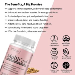 MultiFirst Advanced Formula Adult Multivitamin – Daily Immune, Energy & Wellness Support