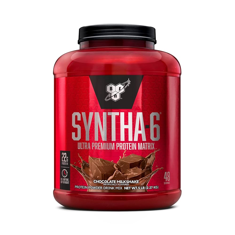 BSN Syntha-6 Edge Protein Powder Strawberry Milkshake 5 lbs | Lean Muscle Recovery High-Quality Protein Blend