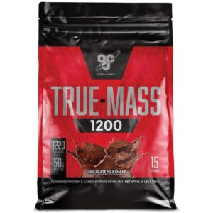 BSN True Mass 1200 – High-Calorie Mass Gainer with 50g Protein & 215g Carbs for Muscle Growth