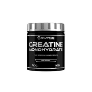 Galvanize Nutrition Creatine Monohydrate 500g – 100% Pure Micronized Creatine for Strength, Power & Muscle Growth