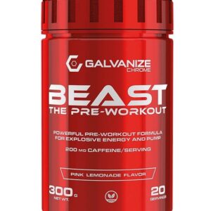 Galvanize Nutrition Beast Pre-Workout – Extreme Energy, Focus & Endurance Formula for Intense Training Sessions