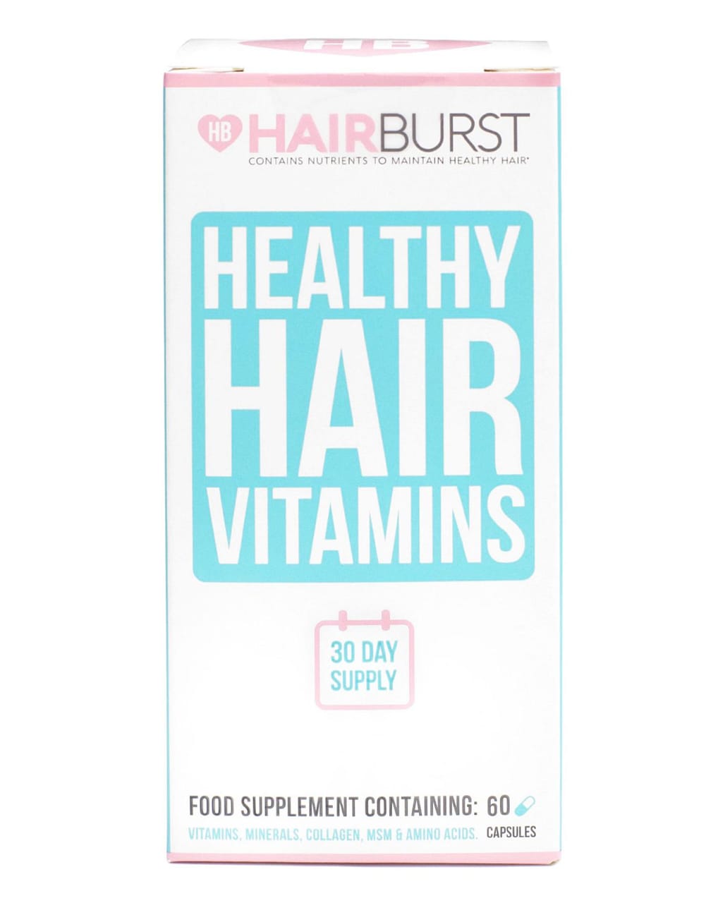 Hairburst Healthy Hair Vitamins Promote Hair Growth Strength Shine 60 Capsules
