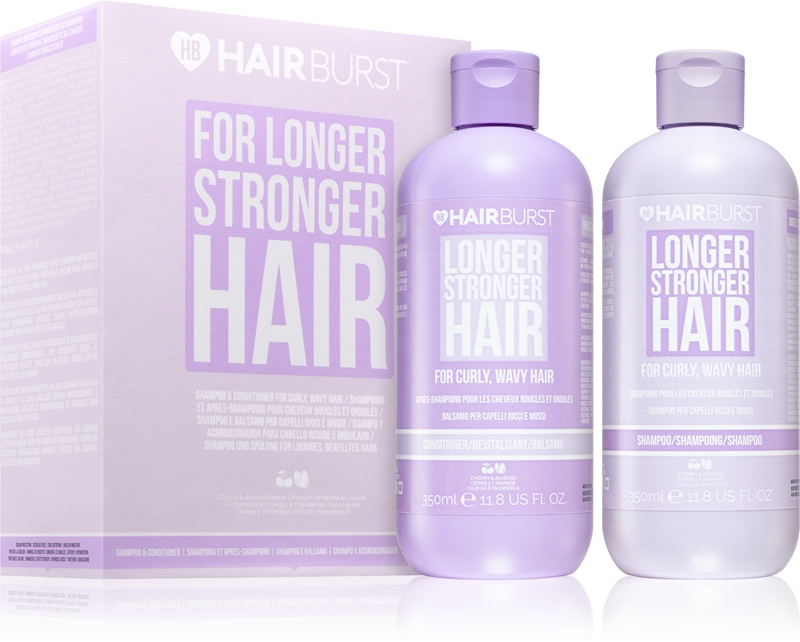 Hairburst Longer Stronger Hair Set for Curly Wavy Hair Strength Hydration Definition