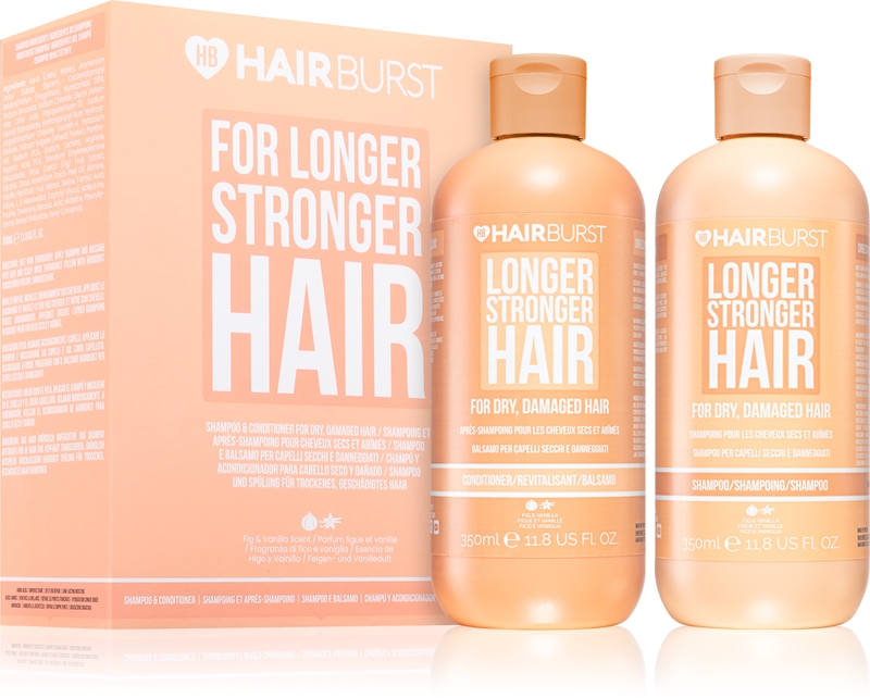 Hairburst Longer Stronger Hair Set for Dry Damaged Hair Repair Strength Deep Hydration