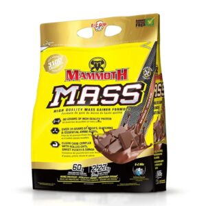 Mammoth Mass 2500 – 2270g Chocolate | High-Calorie Mass Gainer for Muscle Growth & Strength